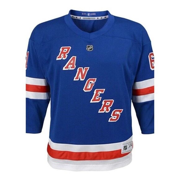 NHL New York Rangers Rick Nash Home Replica Jersey Youth Size L/XL Blue - Picture 1 of 9